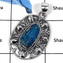 Apatite Rough I - CMJ784-Semiprecious Gemstone Solid 925 Sterling Silver Designer Pendant