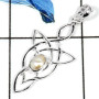 Pearl Cab B - CSP919-Gorgeous Cabochon Gemstone 925 Sterling Silver Celtic Style Pendant