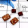 Sandstone & Tiger Eye Cab A - SDE650-Solid 925 Sterling Silver Sandstone & Tiger Eye Gemstone Party Wear Earrings