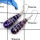 Charoite A - SDE637-Beautiful Colouful Stone Tubes Dangle Drops Earrings 925 Sterling Silver