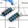 Blue Copper Turquoise B - SDE637-Beautiful Colouful Stone Tubes Dangle Drops Earrings 925 Sterling Silver