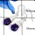Purple Turquoise D - SDE637-Beautiful Colouful Stone Tubes Dangle Drops Earrings 925 Sterling Silver