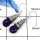 Purple Turquoise F - SDE637-Beautiful Colouful Stone Tubes Dangle Drops Earrings 925 Sterling Silver