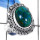 Chrysocolla Cab C - SDR579-Party Wear Natural Cabochon Gemstone Designer Ring 925 Sterling Silver