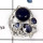 Lapis Lazuli & Iloite Cut C - SCR780-Fabulous Colorful Gemstones Designer Casting Rings 925 Sterling Silver