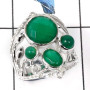 Green Onyx Cut O - SCR780-Fabulous Colorful Gemstones Designer Casting Rings 925 Sterling Silver