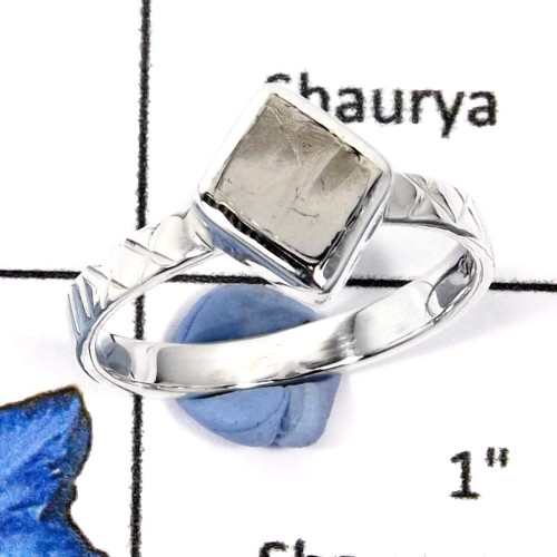 Meteroite O - SDR575-925 Sterling Silver Beautiful Meteroite Gemstone Factory Wholesale Designer Rings Meteroite O - SDR575-925 Sterling Silver Beautiful Meteroite Gemstone Factory Wholesale Designer Rings