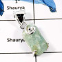 Aquamarine A - FSP950-Natural Rough Gemstones Fashionable Designer Pendants 925 Sterling Silver