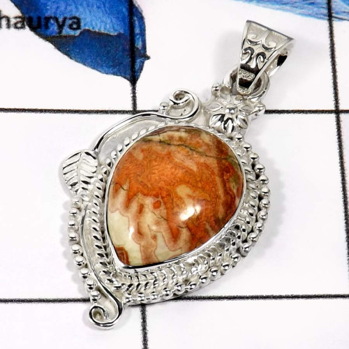 Rosetta D - SD488-Glorious Gemstones Indian Wholesale Designer Pendants 925 Sterling Silver Rosetta D - SD488-Glorious Gemstones Indian Wholesale Designer Pendants 925 Sterling Silver