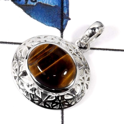 Tiger Eye A - CSP917-Latest New Design Wholesale Designer Casting Pendants 925 Sterling Silver Tiger Eye A - CSP917-Latest New Design Wholesale Designer Casting Pendants 925 Sterling Silver