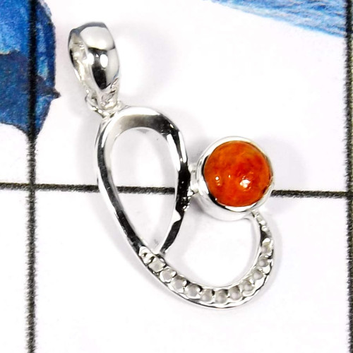 Sponge Coral L - CSP915-Attracting Colorful Designer Small Casting Pendants 925 Sterling Silver Sponge Coral L - CSP915-Attracting Colorful Designer Small Casting Pendants 925 Sterling Silver