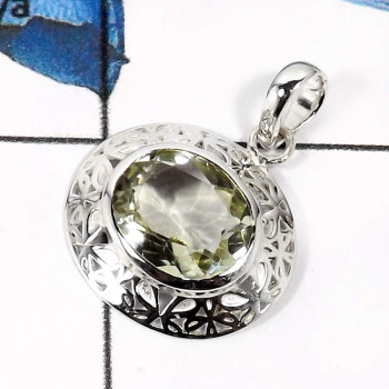 Green Amethyst Cut C - CSP913-Exclusive Cut Gemstone Wholesale Designer Casting Pendants 925 Sterling Silver Green Amethyst Cut C - CSP913-Exclusive Cut Gemstone Wholesale Designer Casting Pendants 925 Sterling Silver