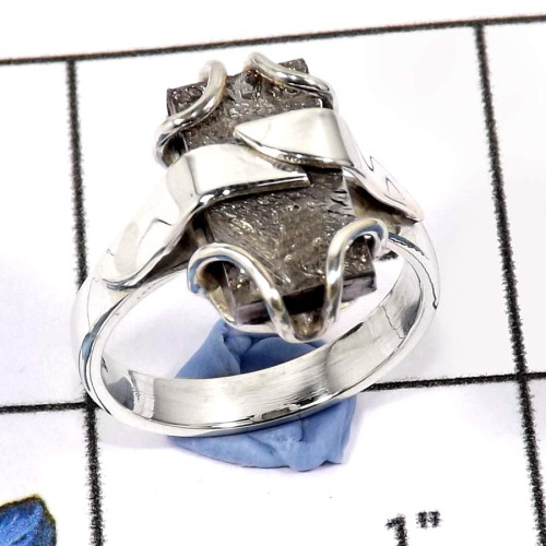 Meteroite D - SDR566-Fabulous Gemstone Meteroite Designer Rings 925 Sterling Silver Meteroite D - SDR566-Fabulous Gemstone Meteroite Designer Rings 925 Sterling Silver