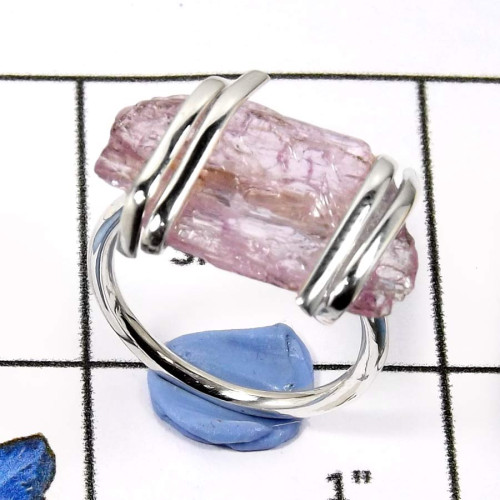 Kunzite D - SDR563-Kunzite Rough Gemstone Wholesale Handmade Rings 925 Sterling Silver Kunzite D - SDR563-Kunzite Rough Gemstone Wholesale Handmade Rings 925 Sterling Silver