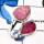 Cobalt Druzy O - SDR562-Indian Wholesale Company Handmade Cobalt Druzy Gemstone Cluster Ring 925 Sterling Silver
