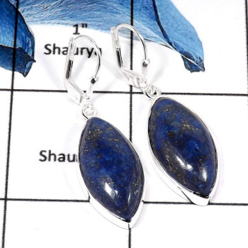 Lapis Lazuli A - SPE782-Natural Gemstone Lapis Lazuli Handmade Earrings 925 Sterling Silver Lapis Lazuli A - SPE782-Natural Gemstone Lapis Lazuli Handmade Earrings 925 Sterling Silver