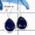 Lapis Lazuli D - SPE782-Natural Gemstone Lapis Lazuli Handmade Earrings 925 Sterling Silver