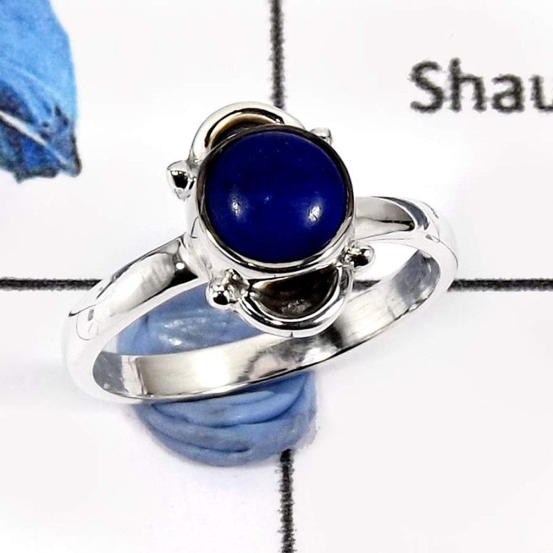 Lapis Lazuli C - CMJ774-Beautiful Fashion Jewelry Small Baby Rings 925 Sterling Silver Lapis Lazuli C - CMJ774-Beautiful Fashion Jewelry Small Baby Rings 925 Sterling Silver