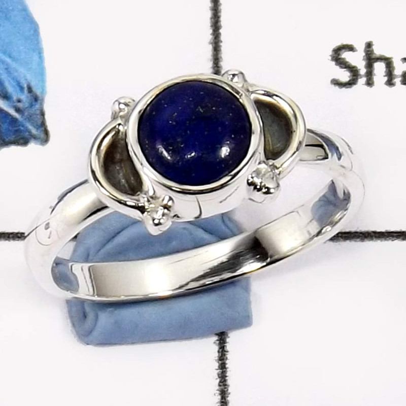 Lapis Lazuli F - CMJ774-Beautiful Fashion Jewelry Small Baby Rings 925 Sterling Silver Lapis Lazuli F - CMJ774-Beautiful Fashion Jewelry Small Baby Rings 925 Sterling Silver