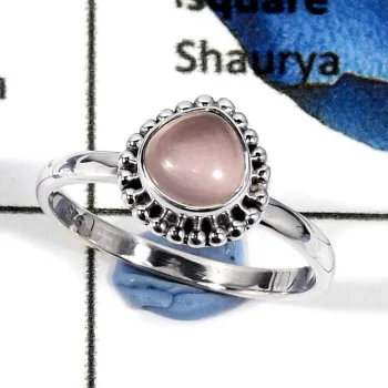 Rose Quartz F - CMJ773-Glamorous Factory Wholeale Light Weight Rings 925 Sterling Silver Rose Quartz F - CMJ773-Glamorous Factory Wholeale Light Weight Rings 925 Sterling Silver