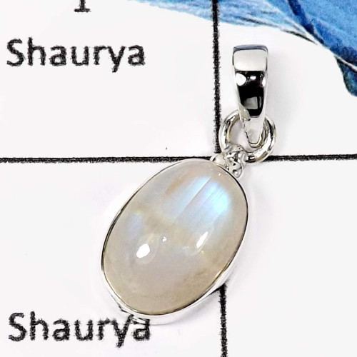 Rainbow Moonstone O - CMJ768-Adorable Handmade Colorful Fashion Pendants 925 Sterling Silver Rainbow Moonstone O - CMJ768-Adorable Handmade Colorful Fashion Pendants 925 Sterling Silver