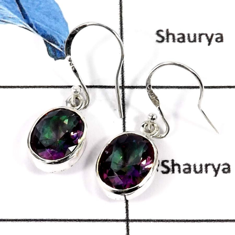 Mystic Quartz B - CMJ761-925 Sterling Silver Beautiful Colorful Designer Wholesale Earrings Mystic Quartz B - CMJ761-925 Sterling Silver Beautiful Colorful Designer Wholesale Earrings