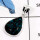 Chrysocolla B - BPS889-Natural Chrysocolla Gemstone Wholesale Handmade Bezel Pendants 925 Sterling Silver