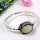 Ethiopian Opal B - SFJ888-Genuine Ethiopian Opal Gemstone Black Rhodium Gold Plated Rings 925 Sterling Silver