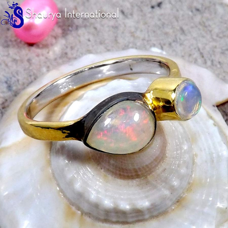 Ethiopian Opal A - SFJ887-925 Sterling Silver Ethiopian Opal Gemstone Handmade Party Wear Rings Ethiopian Opal A - SFJ887-925 Sterling Silver Ethiopian Opal Gemstone Handmade Party Wear Rings