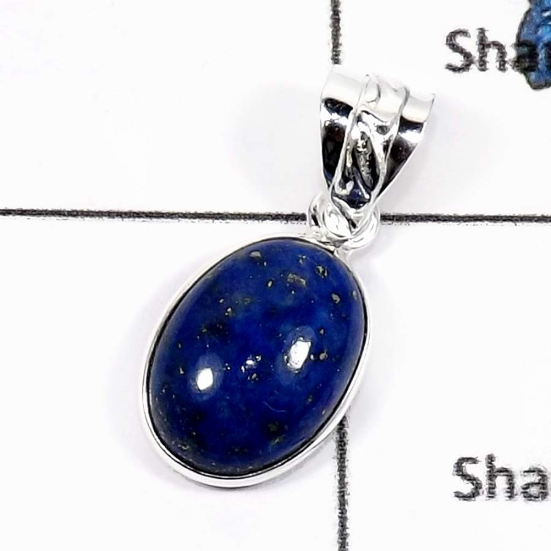 Lapis Lazuli C - BPS864-Natural Lapis Lazuli 925 Sterling Silver Fashionable Bezel Pendants Lapis Lazuli C - BPS864-Natural Lapis Lazuli 925 Sterling Silver Fashionable Bezel Pendants