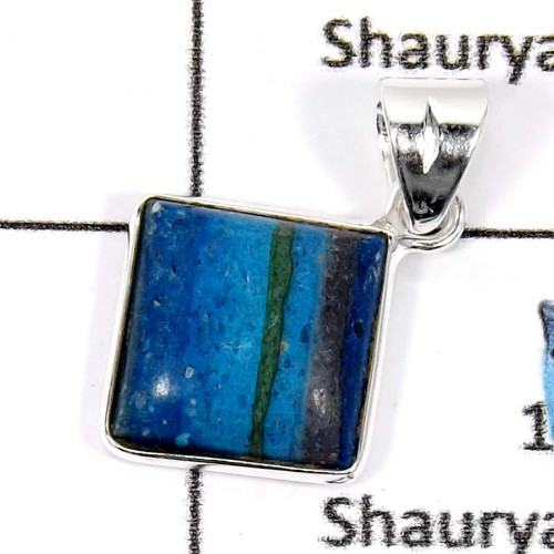 Rainbow Calsilica C - BPS863-Gorgeous Factory Wholesale Rainbow Calsilica Bezel Pendants 925 Sterling Silver