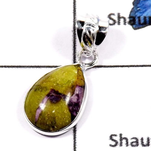 Mohave Stichtite O - BPS854-925 Sterling Silver Fabulous Gemstone Mohave Stichtite Gemstone Wholesale Bezel Pendants