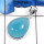Blue Chalcedony A - BPS846-Natural Blue Chalcedony Wholesale Bezel Pendants 925 Sterling Silver