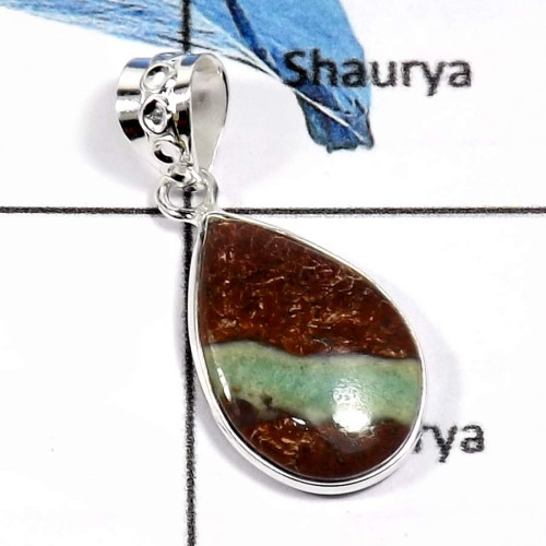 Crysophrase C - BPS837-Exclusive Cabochon Gemstones Wholesale Bezel Pendants 925 Sterling Silver Crysophrase C - BPS837-Exclusive Cabochon Gemstones Wholesale Bezel Pendants 925 Sterling Silver