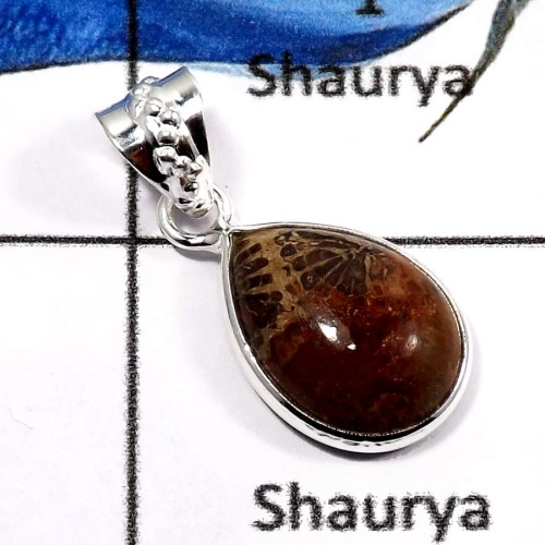 Dinosaur Bone H - BPS836-Fabulous Light Weight Wholesale Bezel Pendants 925 Sterling Silver Dinosaur Bone H - BPS836-Fabulous Light Weight Wholesale Bezel Pendants 925 Sterling Silver