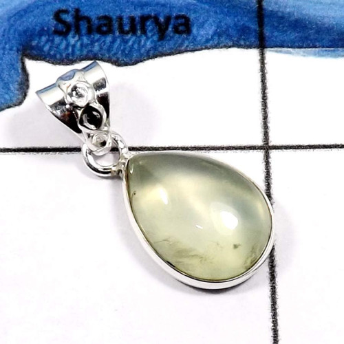 Phrynite Cab I - BPS835-Natural Cabochon Gemstones Wholesale Bezel Pendants 925 Sterling Silver