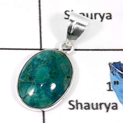 Crysocala I - BPS834-Glorious Look Handmade Small Bezel Pendants 925 Sterling Sivler