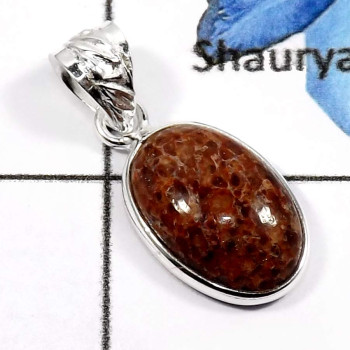 Dinosaur Bone F - BPS831-Beautiful Mix Cabochon Gemstones Handmade Small Bezel Pendants 925 Sterling Silver Dinosaur Bone F - BPS831-Beautiful Mix Cabochon Gemstones Handmade Small Bezel Pendants 925 Sterling Silver