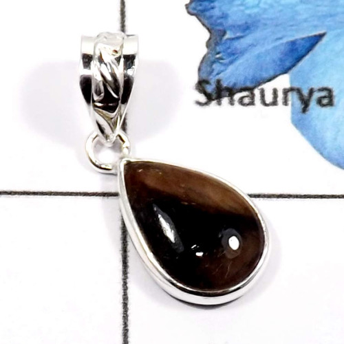 Chestolite G - BPS830-Exclusive Factory Wholesale Light Weight Bezel Pendants 925 Sterling Silver