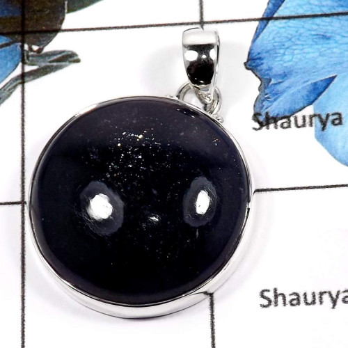 Iolite Sunstone F - FSP946-Eye Catching Iolite SunStone Wholesale Huge Pendants 925 Sterling Silver