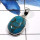 Blue Copper Turquoise D - ISP581-Exclusive Blue Copper Turquoise Wholesale Handmade Pendants 925 Sterling Silver
