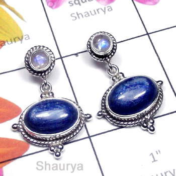 Kynite G - SSE995-Exclusive Silver Fabulous Gemstone Stud Earring