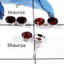 Garnet Cut A - SSE844-5x7 Oval 3 Pairs Elegant Wholesale Lot Handmade Stud Earrings 925 Sterling Silver