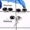 Mystic Quartz G - SSE844-5x7 Oval 3 Pairs Elegant Wholesale Lot Handmade Stud Earrings 925 Sterling Silver