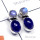 Tanzanite O - SSE993-Small Size Exclusive Silver Stud Earring