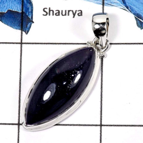 Iolite Sunstone B - ISP571-Factory Wholesale Stunning Plain Setting Pendants 925 Sterling Silver