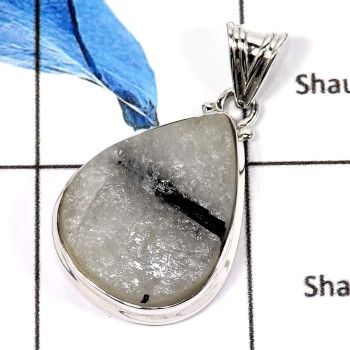 Tourmaline Specimens C - ISP571-Factory Wholesale Stunning Plain Setting Pendants 925 Sterling Silver Tourmaline Specimens C - ISP571-Factory Wholesale Stunning Plain Setting Pendants 925 Sterling Silver