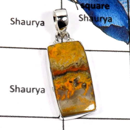 Bumble Bee O - ISP570-Natural Gemstone Bumble Bee Wholesale Pendants 925 Sterling Silver