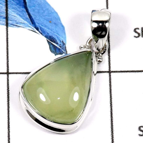 Phrynite Cab A - ISP568-Glorious Phrynite Gemstone Handmade Plain Setting Pendants 925 Sterling Silver