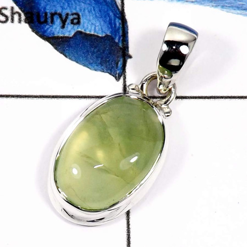 Phrynite Cab C - ISP568-Glorious Phrynite Gemstone Handmade Plain Setting Pendants 925 Sterling Silver